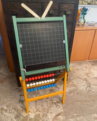 Lavagnetta bambini vintage verde e gialla
