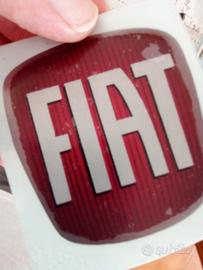 logo adesivo fiat resinato 3D