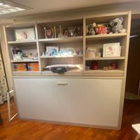 Libreria con letto a scomparsa