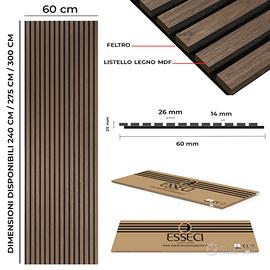 Pannello acustico in legno