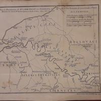 Carta geografica di metà Settecento 