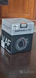 obiettivo Samyang  V-AF 35mm T1.9  per Sony Emount