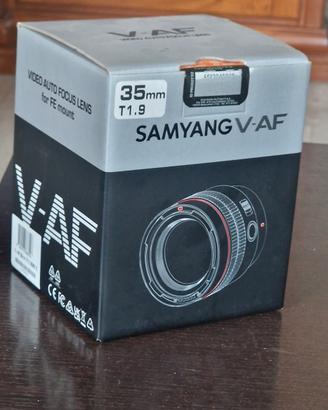 obiettivo Samyang  V-AF 35mm T1.9  per Sony Emount