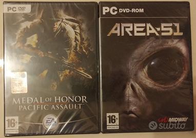 Area 51 + Medal of Honor PC Game NUOVI Videogiochi