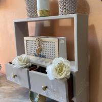 Bacheca-piccola piattaia-mensola Shabby