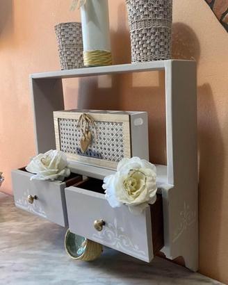 Bacheca-piccola piattaia-mensola Shabby