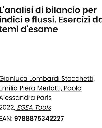 L'analisi di bilancio per indici e flussi.