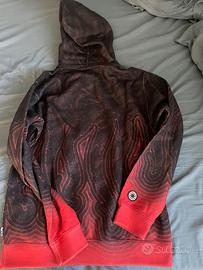 Felpa octopus rossa e nera