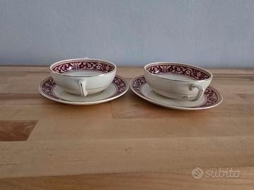 Set tazze da brodo della manifattura Woods England