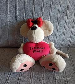 Peluche da collezione Diddlina Diddl con cuore