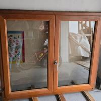 Infissi 2 finestre a 2 ante legno alluminio