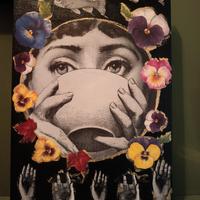 quadro art decò Fornasetti style 