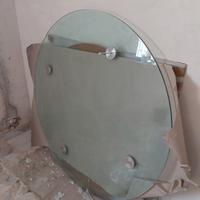 tavolo rotondo in cristallo 