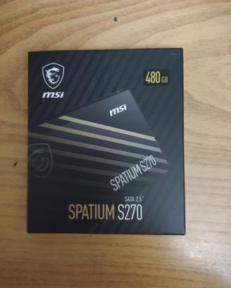 SSD 2,5 MSI SPATIUM S270 480gb NUOVO