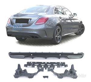 DIFFUSORE MERCEDES CLASSE C W205 AMG 15-21 LOOK C6