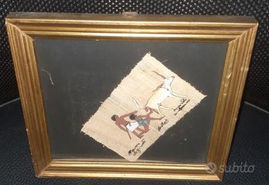 Quadro papiro egitto vintage souvenir di Siracusa