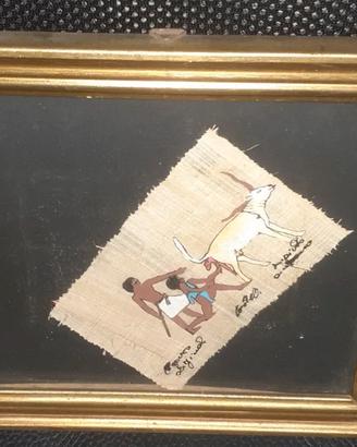 Quadro papiro egitto vintage souvenir di Siracusa