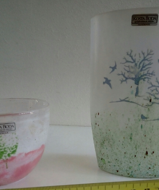 Vaso vasi cristallo kosta boda ab sweden