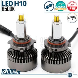 Kit FULL LED H10 CANbus Luce Bianca 6500K 12000LM