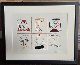 LITOGRAFIA PABLO PICASSO "RITRATTI"