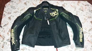 Giubbotto moto in pelle