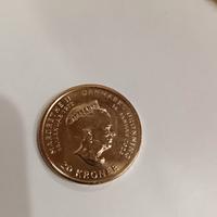 Moneta Danimarca 20 corone kroner 2024