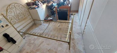 LETTO IN OTTONE VINTAGE (singolo)