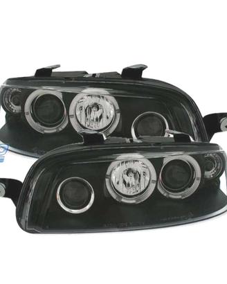 FARI PER FIAT PUNTO 99-03 ANGEL EYES FONDO NERO