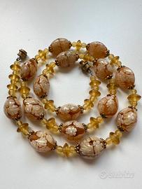 Splendida Collana in vetro di Murano Millefiori