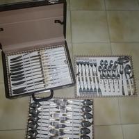 Set posate vintage Inoxpran 75 pz - laminate oro