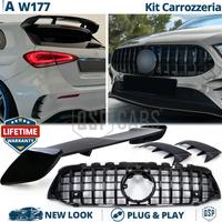 AERO KIT per Mercedes Classe A W177 Look Amg Nero