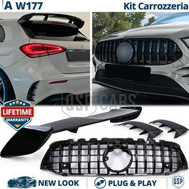 AERO KIT per Mercedes Classe A W177 Look Amg Nero