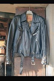 Giacca Chiodo pelle HARRO Vintage anni 70/80 L