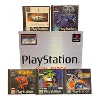 PlayStation 1 + 5 giochi (Spider-Man PAL!)