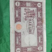 banconota 1000 lire grande M 