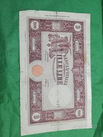 banconota 1000 lire grande M 