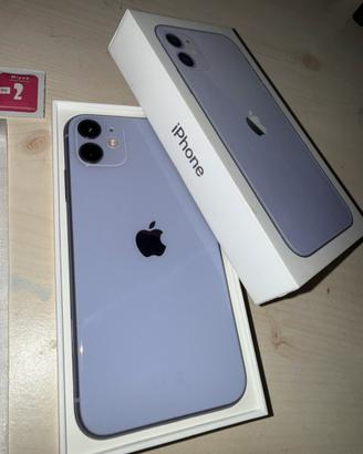 iPhone 11 color lilla + vetro protettivo