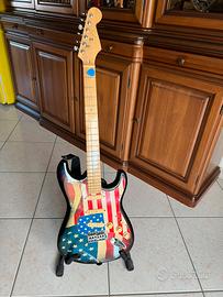 Chitarra elettrica HTX bandiera americana