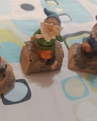 Trio di Gnomi su Tronchetto - Decorazione x casa