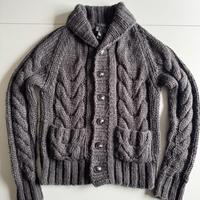 Cardigan Mango con trecce, grigio, taglia S–L