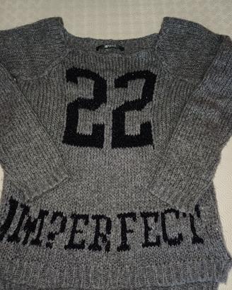 Maglione grigio tg s. Marca imperfect 