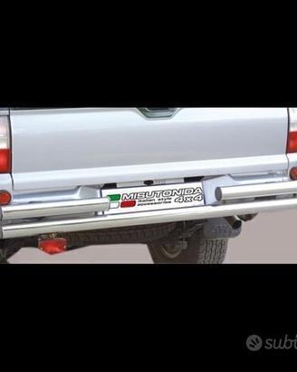 Mitsubishi L200 2002>2006 Paraurti posteriore inox