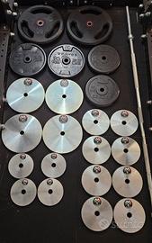 Set bilanciere e pesi 28 mm