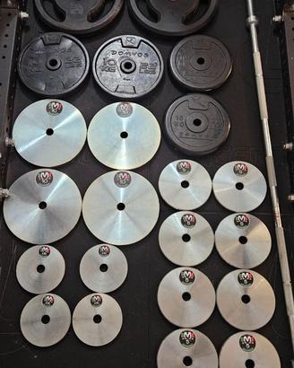 Set bilanciere e pesi 28 mm