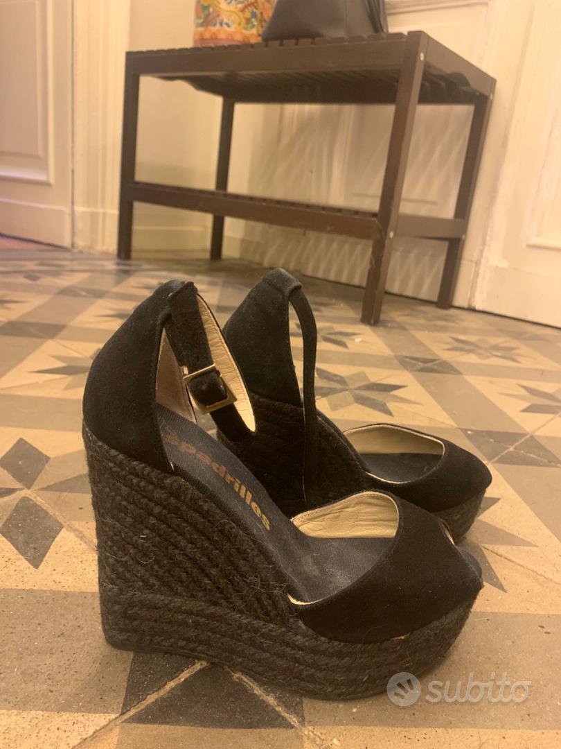 Zeppe espadrilles nere 36 Abbigliamento e Accessori In vendita a