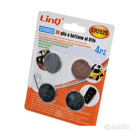 BATTERIA AL LITIO BOTTONE CMOS 3V LINQ CR2025 CONF