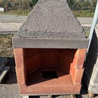 Camino Refrattario a legna 80x52x117