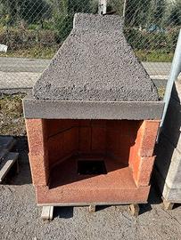 Camino Refrattario a legna 80x52x117