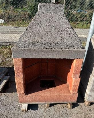 Camino Refrattario a legna 80x52x117