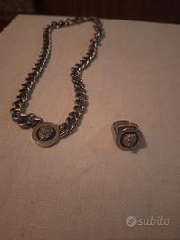 collana e anello guess lion coin